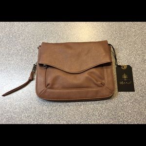 Moda Luxe Ela Fold Over Crossbody- Dark Pink